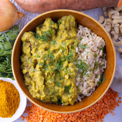 Indian Lentil Korma w Brown Rice (S)