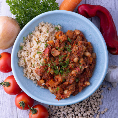 French Bean Cassoulet w Brown Rice