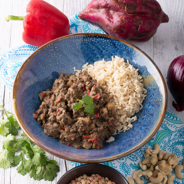 Magical Lentil Mushrooms w Brown Rice