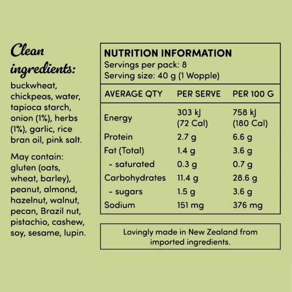 Wopples Herb & Onion 320g (pack of 8)