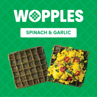 Wopples Spinach & Garlic 320g (pack of 8)