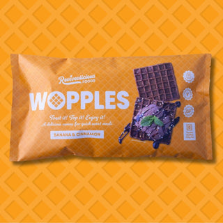 Wopples Banana & Cinnamon 320g (pack of 8)