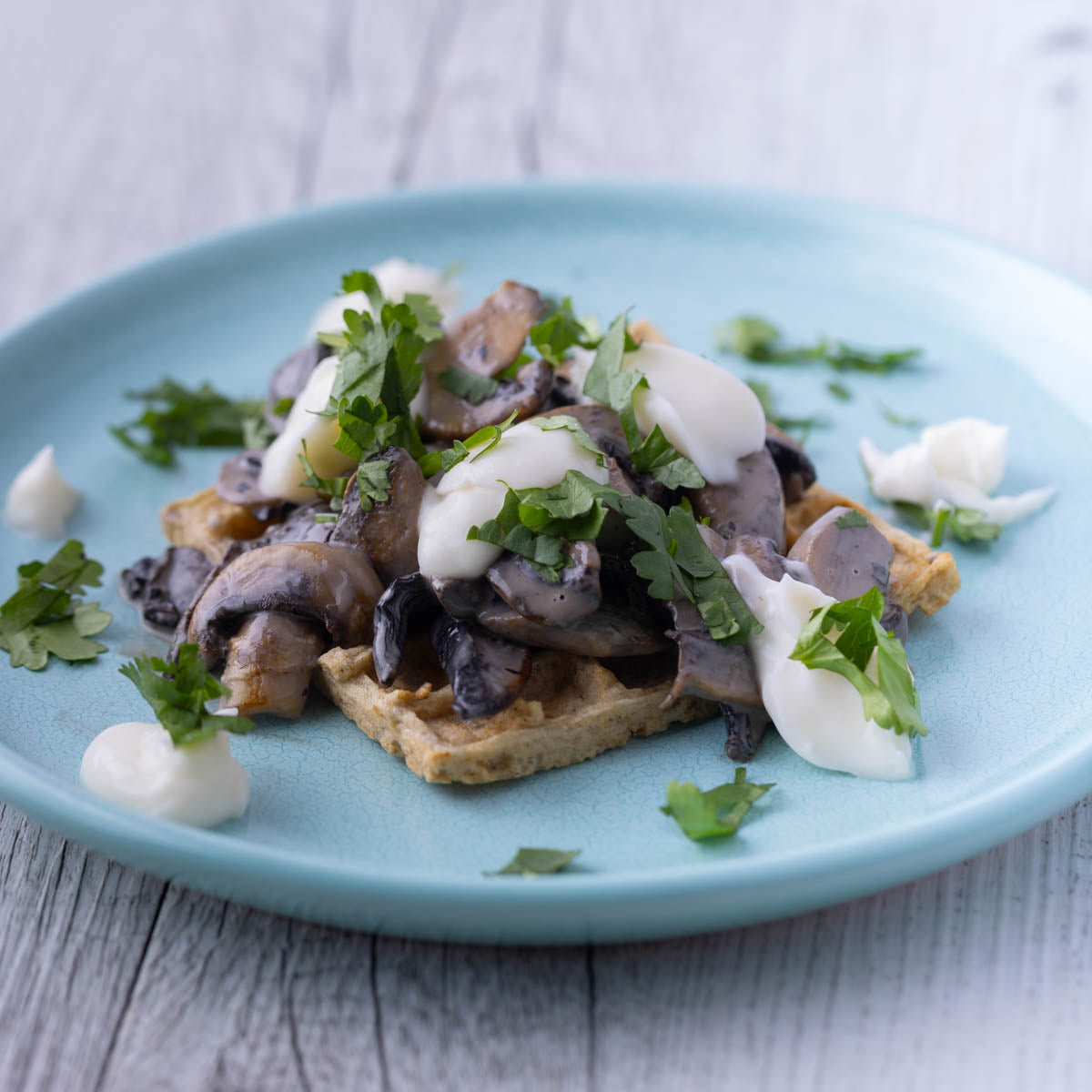Wopples + Creamy Mushrooms + Plant Sour Cream