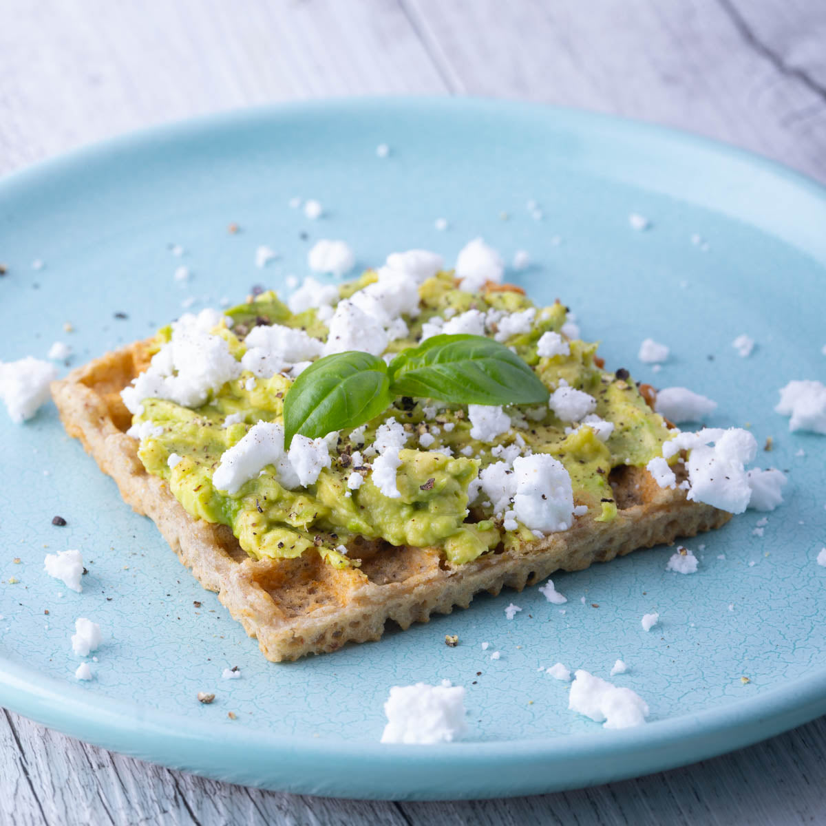 Herb & Onion Wopples + Avocado + Plant Feta