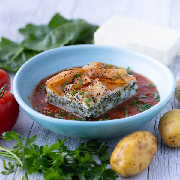 Spanakopita Filo Pie w Italian Tomato Sauce (G)