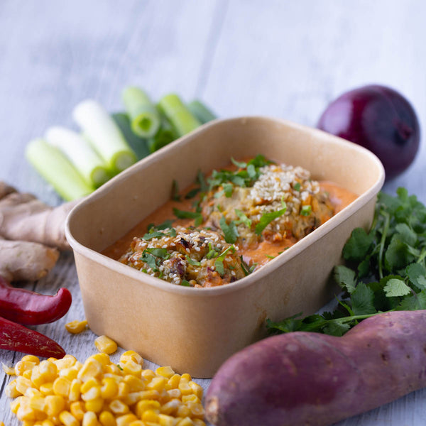 Bangkok Street Corn Cakes w Satay Sauce