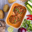 Sticky Asian Glazed Meatballs w Satay Sauce
