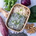 Indian Green Curry Lentils w Brown Rice