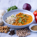 Indian Methi Mushrooms & Chickpeas w Brown Rice
