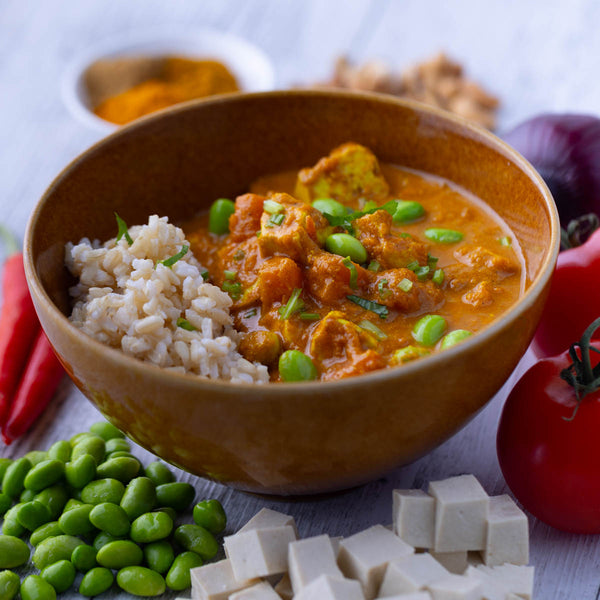 Japanese Katsu Tofu Curry w Brown Rice