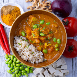 Japanese Katsu Tofu Curry w Brown Rice