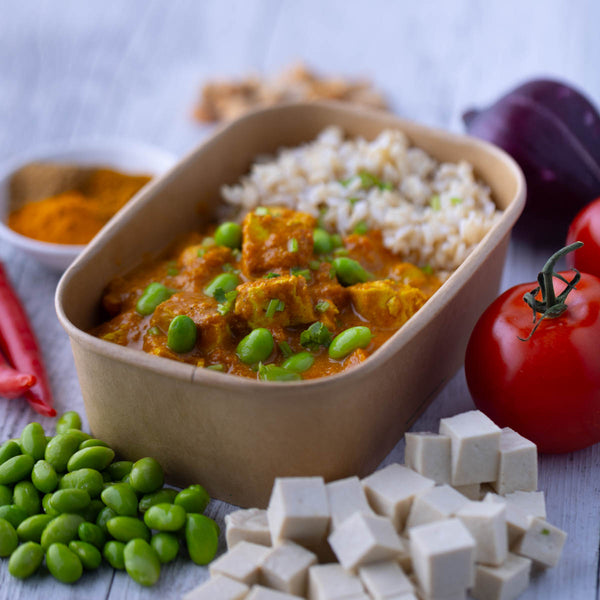 Japanese Katsu Tofu Curry w Brown Rice