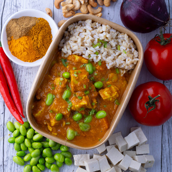 Japanese Katsu Tofu Curry w Brown Rice