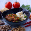 Creamy Chickpea Stroganoff w Brown Rice