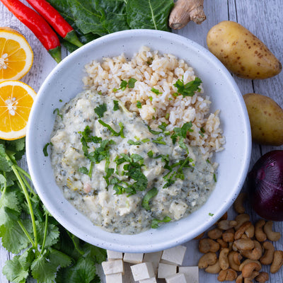 Thai Green Tofu Curry w Brown Rice (S)