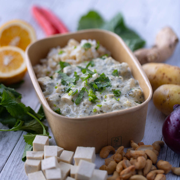 Spicy Thai Green Tofu Curry w Brown Rice