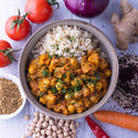 Chickpea & Quinoa Tandoori w Brown Rice (S)