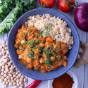 Kale & Chickpea Curry w Brown Rice (S)