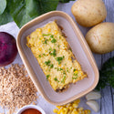 Spinach & Corn Torte w Cashew Lemon Sauce