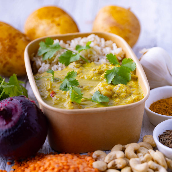 Warming Dahl Aloo w Brown Rice