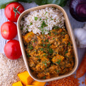 Nourishing Pumpkin, Tomato & Spinach Dahl w Brown Rice