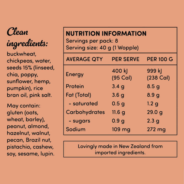 Wopples Six Seed 320g (pack of 8)