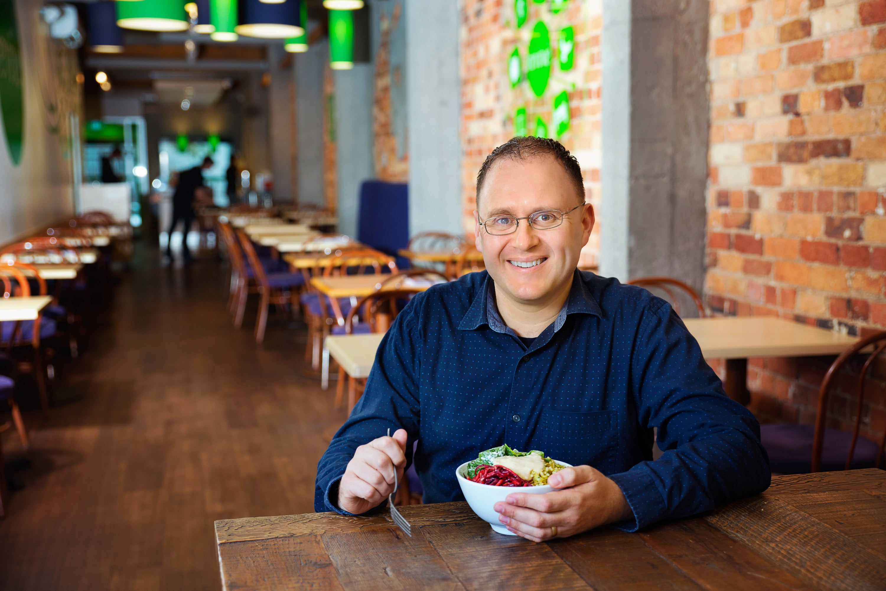 "I created Revive Cafe in 2005 to provide healthy food so people could have more energy and vitality." Jeremy Dixon - Founder.