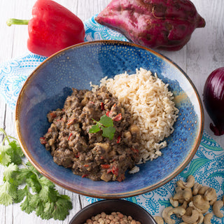 Magical Lentil Mushrooms w Brown Rice