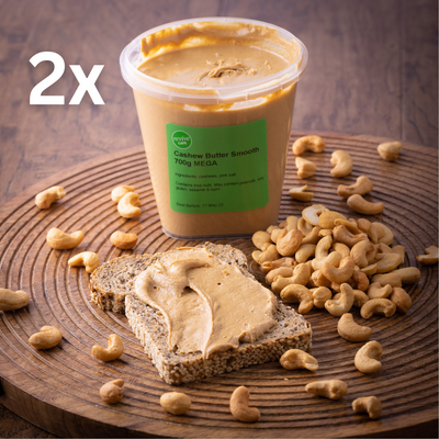 Cashew Butter Smooth 700g MEGA Twin Pack
